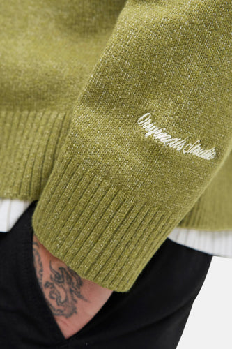 Pull à col rond - vert - ORIGINALS BY JACK & JONES