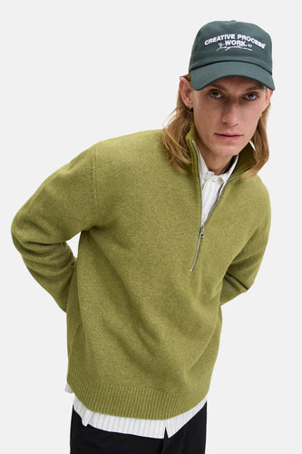 Pull à col rond - vert - ORIGINALS BY JACK & JONES