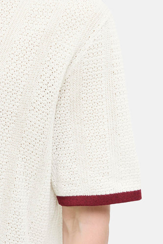 Polo à manches courtes - Écru - ORIGINALS BY JACK & JONES