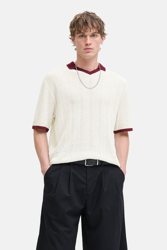 Polo à manches courtes - Écru - ORIGINALS BY JACK & JONES