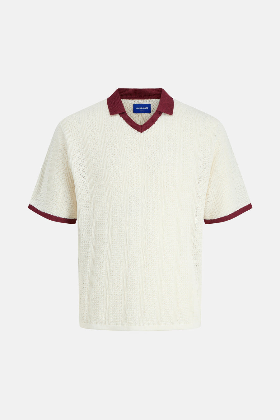Polo à manches courtes - Écru - ORIGINALS BY JACK & JONES