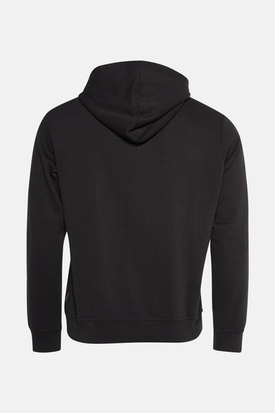 Gilet noir avec capuche de CORE BY JACK & JONES, à longues manches et d'un simple simple.