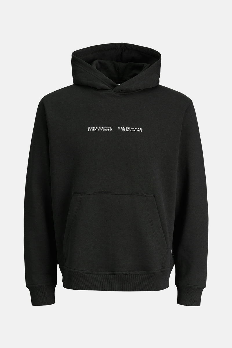 JCOSTANCE TEXT PRINT SWEAT HOOD