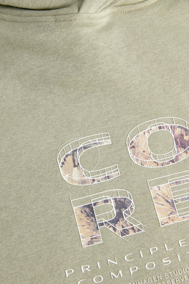 JCOSTANCE TEXT PRINT SWEAT HOOD