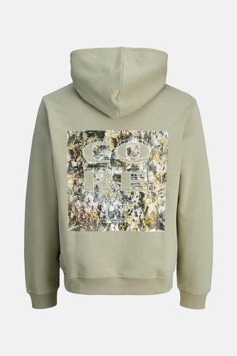 Gilet en coton de CORE BY JACK & JONES, avec imprimé graphique sur le dos.