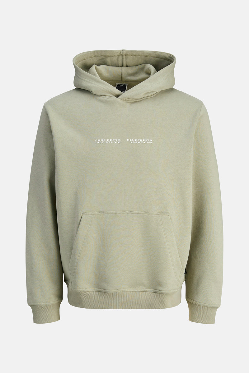 JCOSTANCE TEXT PRINT SWEAT HOOD