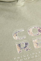 JCOSTANCE TEXT PRINT SWEAT HOOD