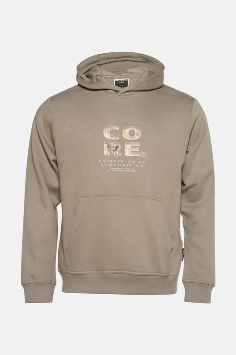 JCOSTANCE TEXT PRINT SWEAT HOOD