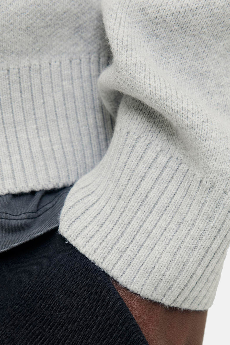 Pull à col en V - gris - CORE BY JACK & JONES