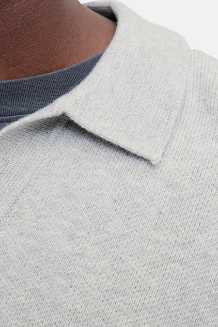 JCOCOVER KNIT SPLIT NECK POLO