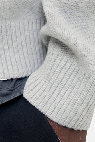 Pull à col en V - gris - CORE BY JACK & JONES