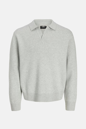 Pull à col en V - gris - CORE BY JACK & JONES