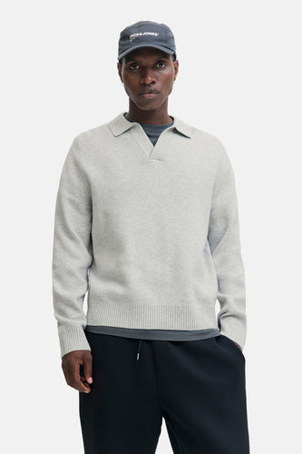 Pull à col en V - gris - CORE BY JACK & JONES