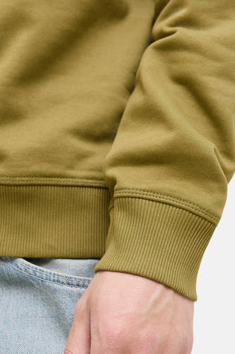 Pull-over vert de ORIGINALS BY JACK & JONES, avec des manches côtelées et une touche de jean.