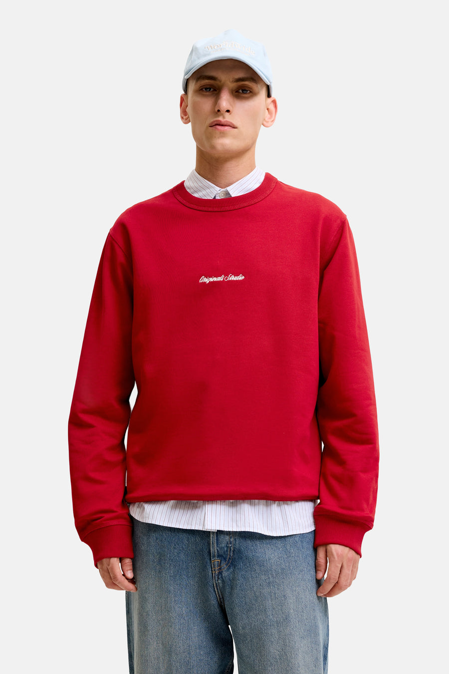 Sweat col O rouge - ORIGINALS BY JACK & JONES