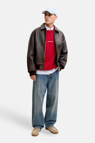 Sweat col O rouge - ORIGINALS BY JACK & JONES