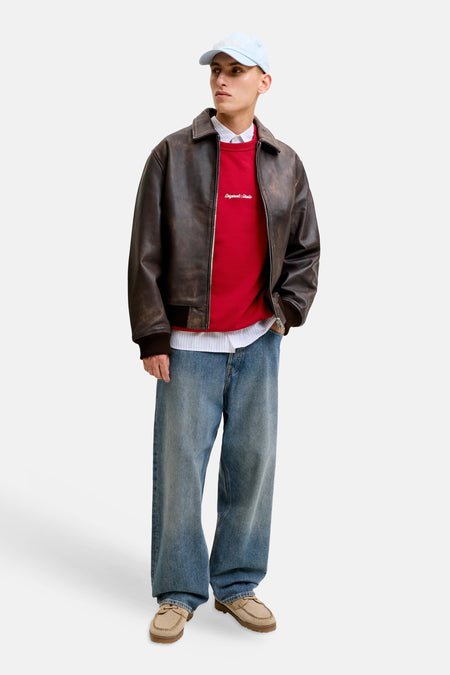 Sweat col O rouge - ORIGINALS BY JACK & JONES