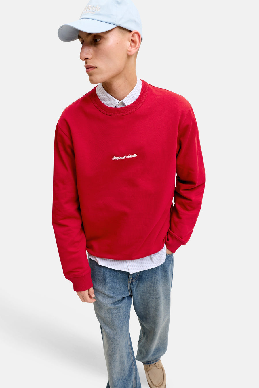 Sweat col O rouge - ORIGINALS BY JACK & JONES