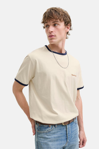 T-shirt à manches courtes - beige - ORIGINALS BY JACK & JONES
