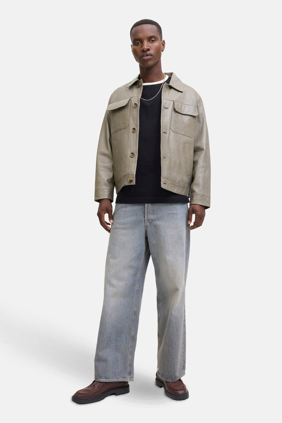 T-shirt à manches courtes - noir - ORIGINALS BY JACK & JONES