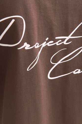 T-shirt à manches courtes - brun - CORE BY JACK & JONES