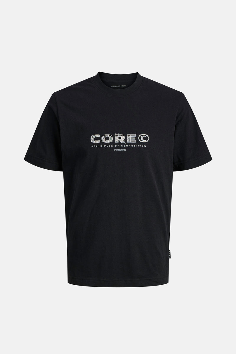 JCOSTANCE FRONT TEXT TEE SS CREW NECK