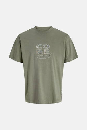 JCOSTANCE FRONT TEXT TEE SS CREW NECK