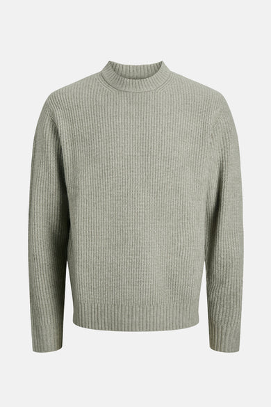T-shirt vert in ribcol col rond de ORIGINALSSS BY & JONES, en coton.