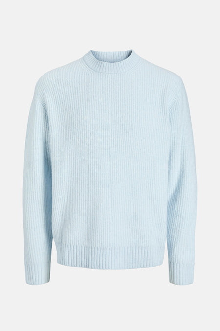Pull à col rond - bleu