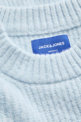 Pull à col rond - bleu