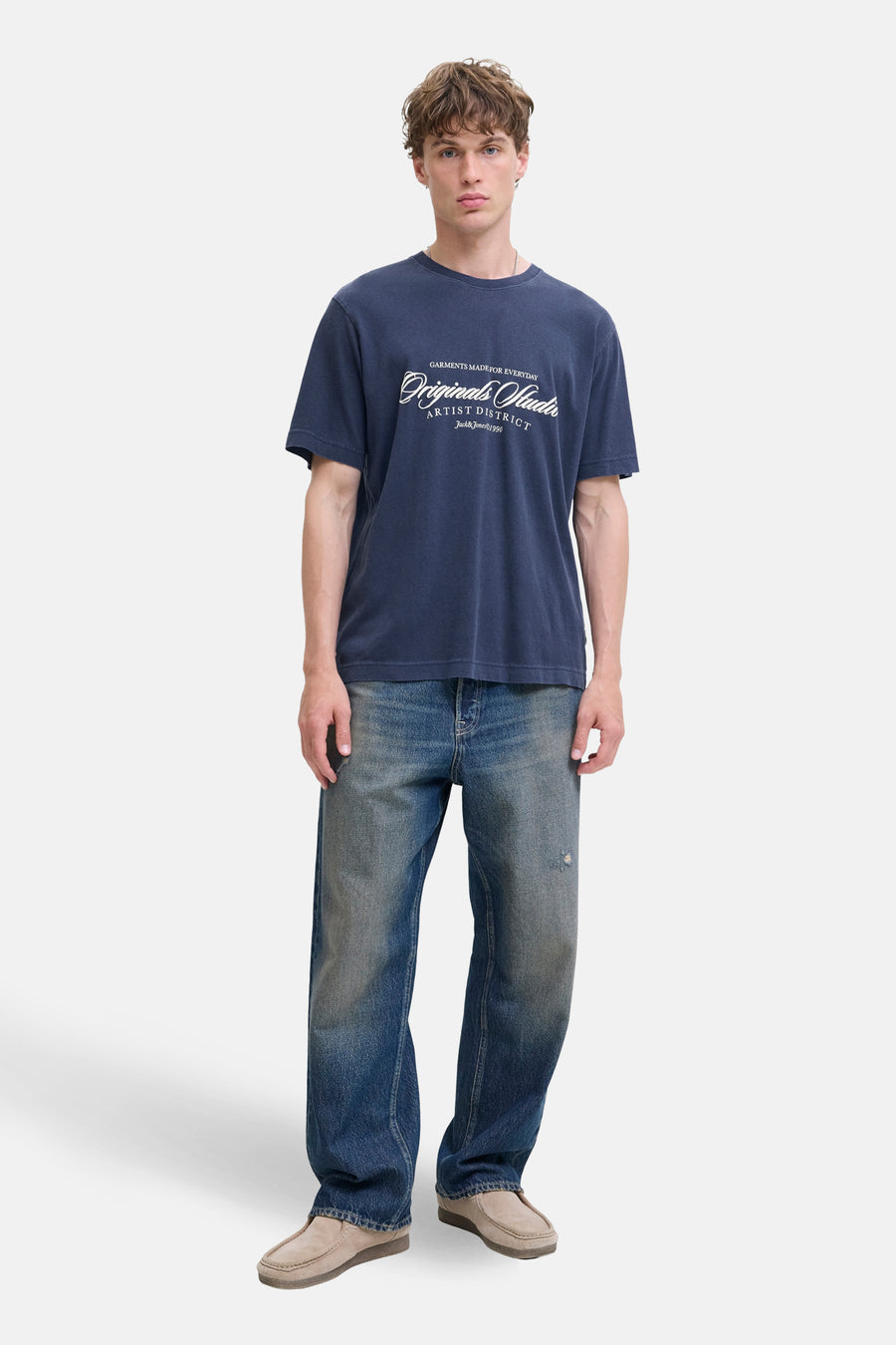 T-shirt à manches courtes - bleu - ORIGINALS BY JACK & JONES