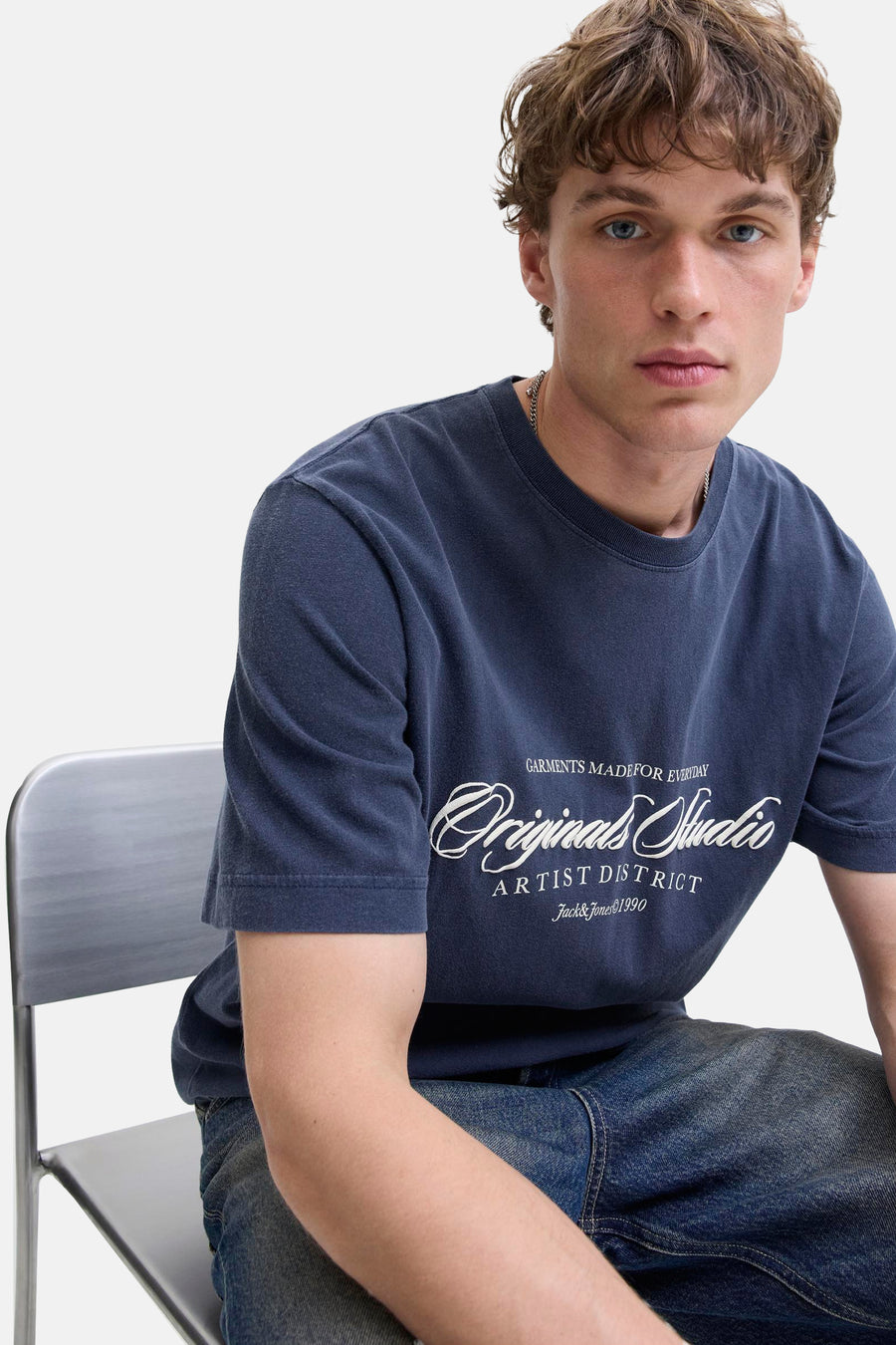 T-shirt à manches courtes - bleu - ORIGINALS BY JACK & JONES