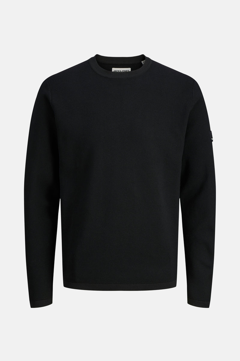 JCOSTANCE KNIT BADGE CREW NECK