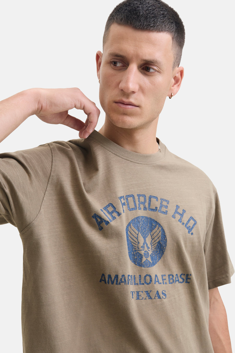 T-shirt à manches courtes - Kaki - PREMIUM BLUE by JACK & JONES