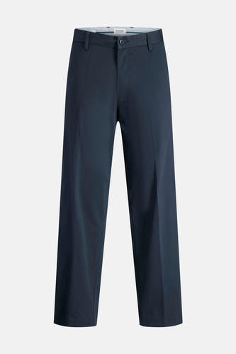 Blauwe chino van JACK & JONES JEANS INTELLIGENCE, effen kleur en een klassieke snit.