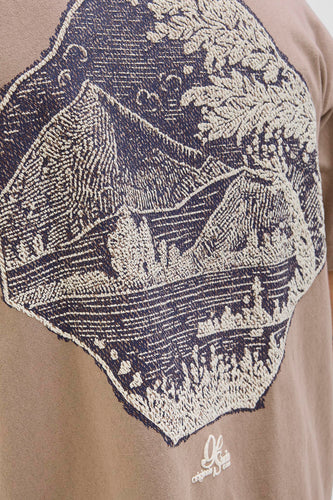 T-shirt à manches courtes - Brun - ORIGINALS BY JACK & JONES