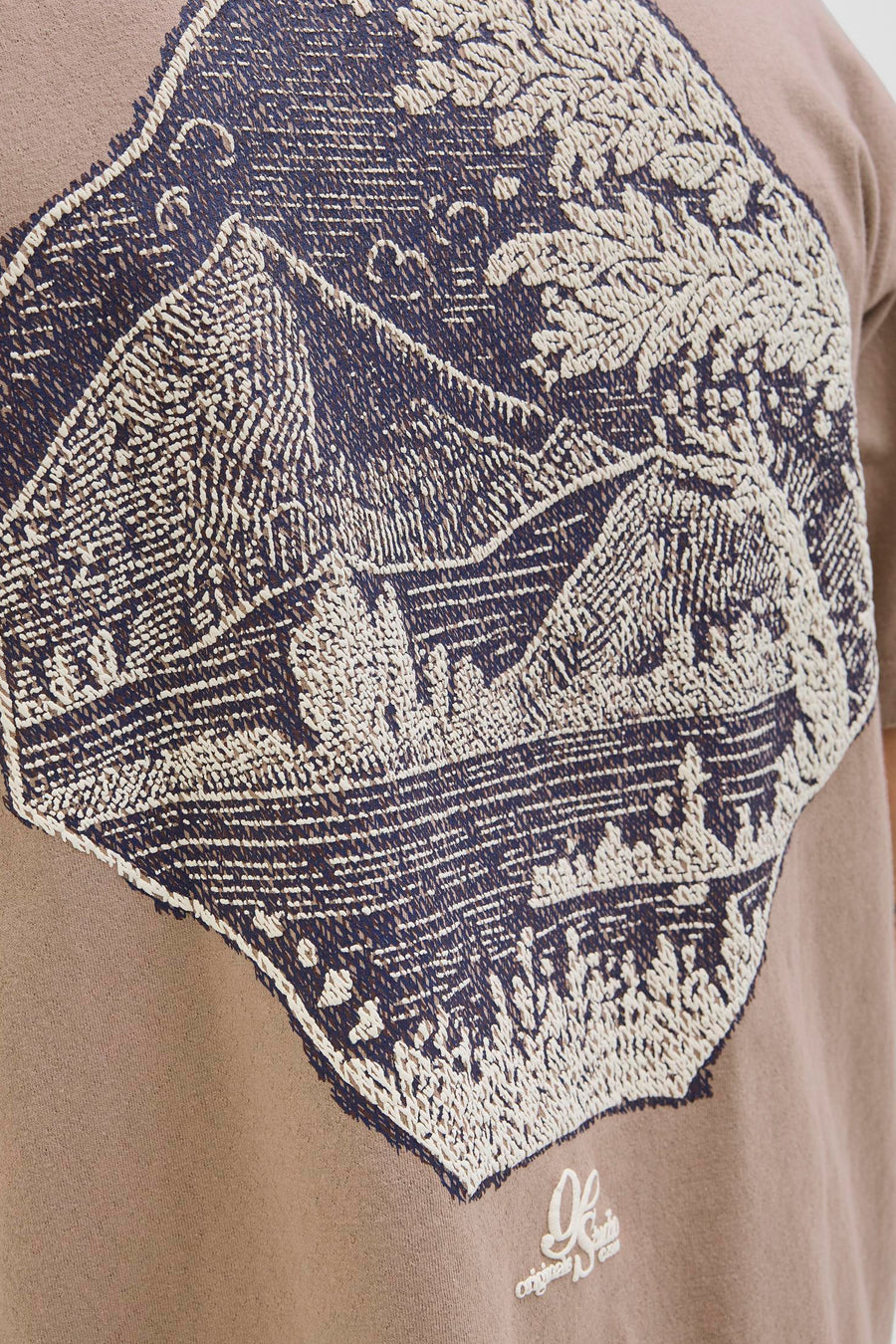 T-shirt à manches courtes - Brun - ORIGINALS BY JACK & JONES