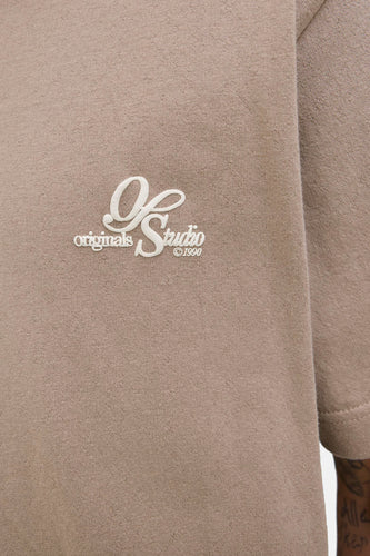 T-shirt à manches courtes - Brun - ORIGINALS BY JACK & JONES