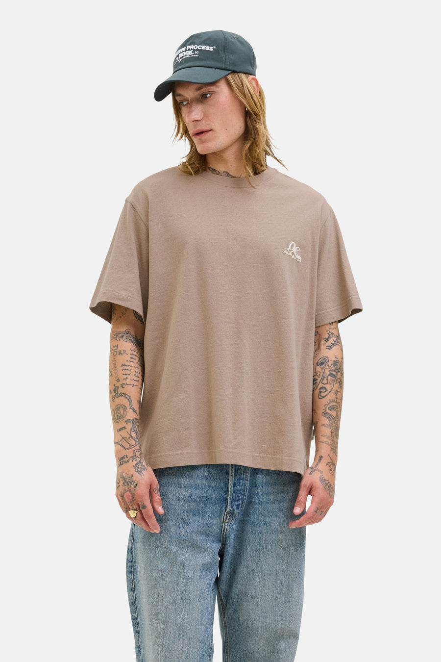 T-shirt à manches courtes - Brun - ORIGINALS BY JACK & JONES