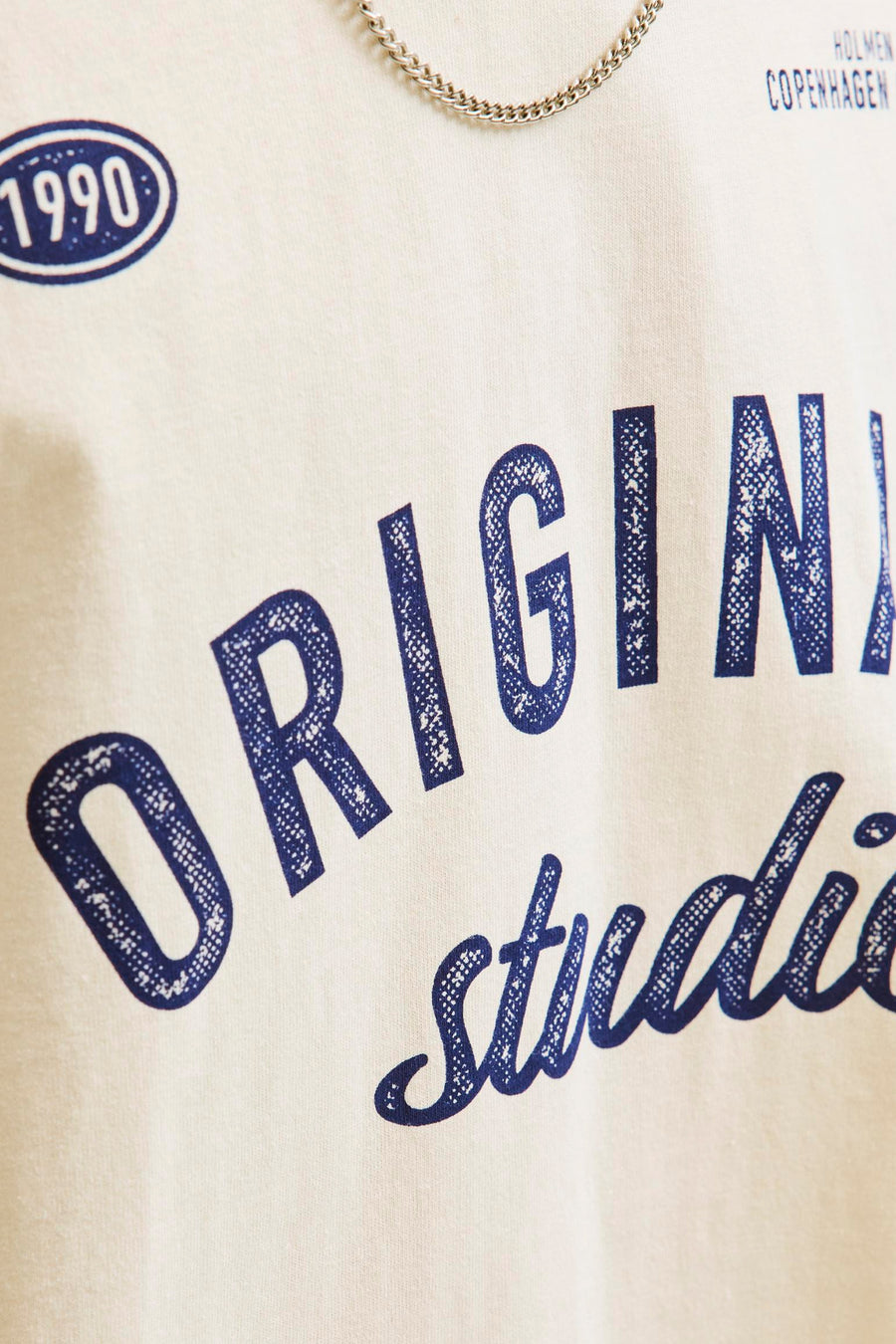 T-shirt à manches courtes - Écru - ORIGINALS BY JACK & JONES