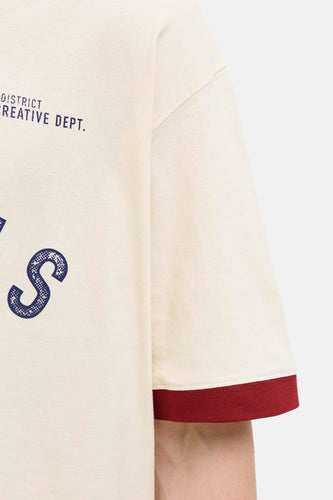 T-shirt à manches courtes - Écru - ORIGINALS BY JACK & JONES