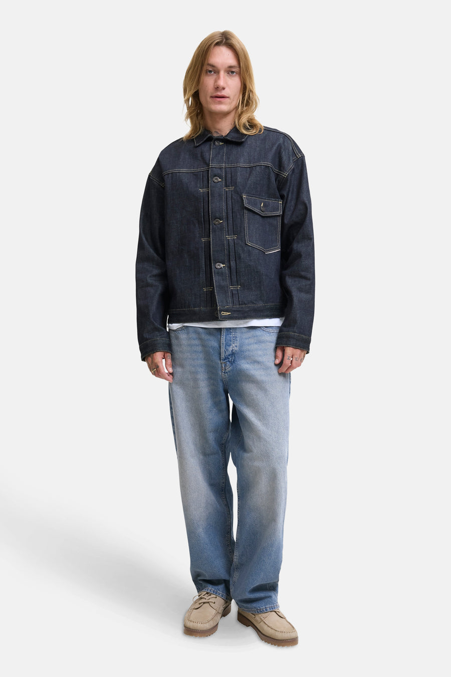 Jeans wide mid blue denim - JACK & JONES JEANS INTELLIGENCE - JACK & JONES JEANS INTELLIGENCE