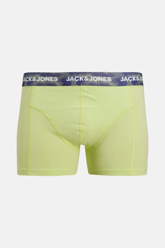 Boxershort bleu d'ACCESSORIES BY JACK & JONES avec une ceinture à logo et une texture fine.
