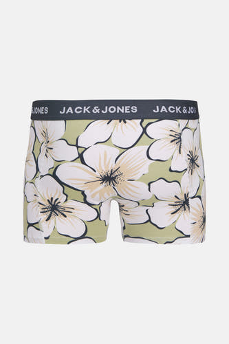 Boxer short multicolore d'ACCESSORIES BY JACK & JONES avec un motif de fleurs et une ceinture élastique sombre.