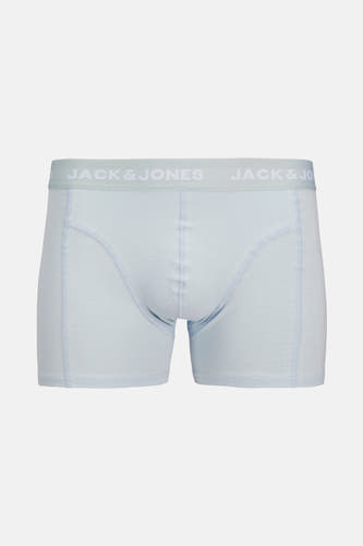 Boxershort de couleur bleu clair de Jack & Jones avec ce taille élastique et logo marque marque.