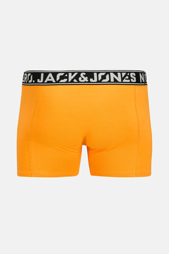 Boxershort orange d'ACCESSORIES BY JACK & JONES, avec une ceinture élastique à logo.