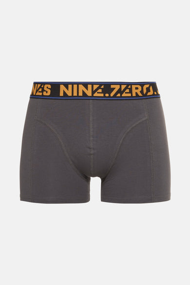 Boxer short gris d'ACCESSORIES BY JACK & JONES, avec une bande élastique à logo.