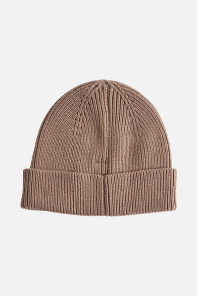 Beige muts van ACCESSORIES BY JACK & JONES met geribbelde textuur.