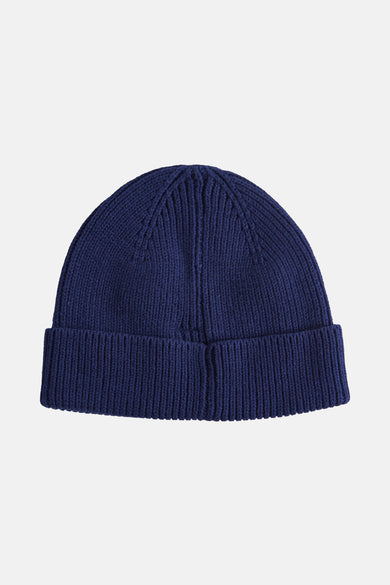 Casquette bleue d'ACCESSORIES BY JACK & JONES, avec une texture côtelée.