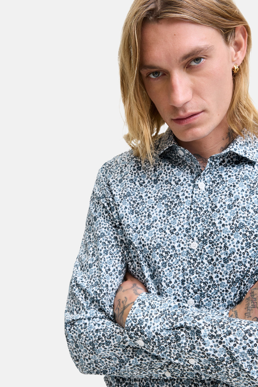 Chemise à manches longues - bleu - PREMIUM by JACK & JONES